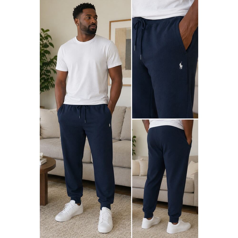 Polo Ralph Lauren Men's Navy Jogger Sweatpants Size 1XB Big Tall